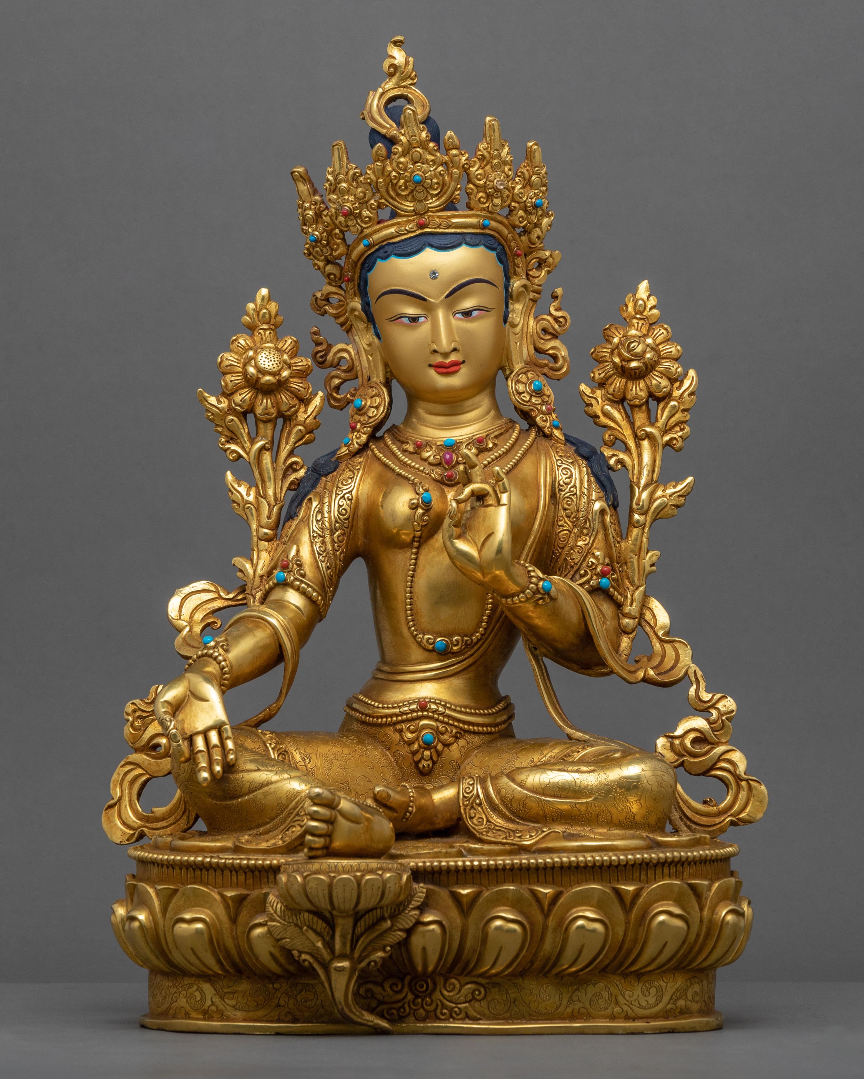 Green Tara Prayer Statue 