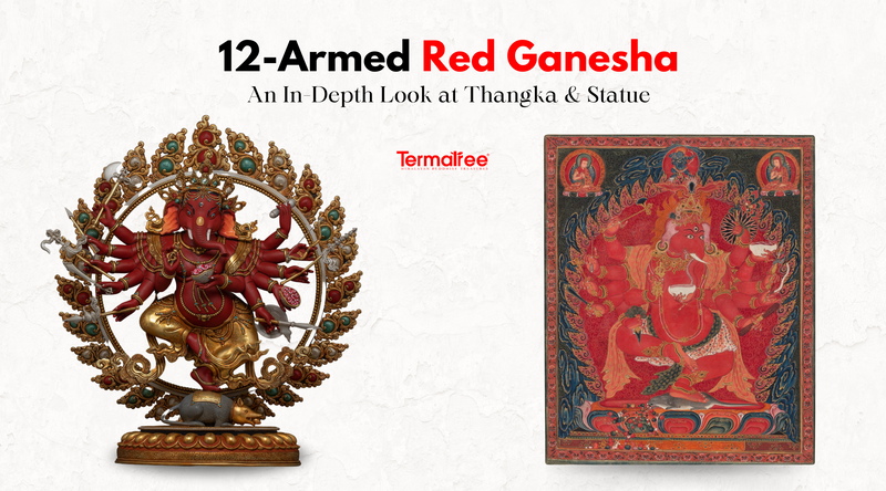 12-Armed Red Ganesha blog