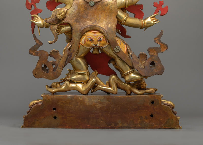 Trowo Tsochok Khagying Statue | Copper Wrathful Deity Sculpture