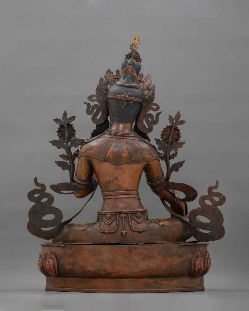 Arya Tara Consort Of Amoghasiddhi Statue | Tibetan Buddhist Goddess Sculpture