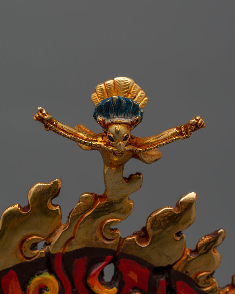 Tibetan Buddhist Shakya Mahakala Statue | Protector of the Dharma and Spiritual Strength