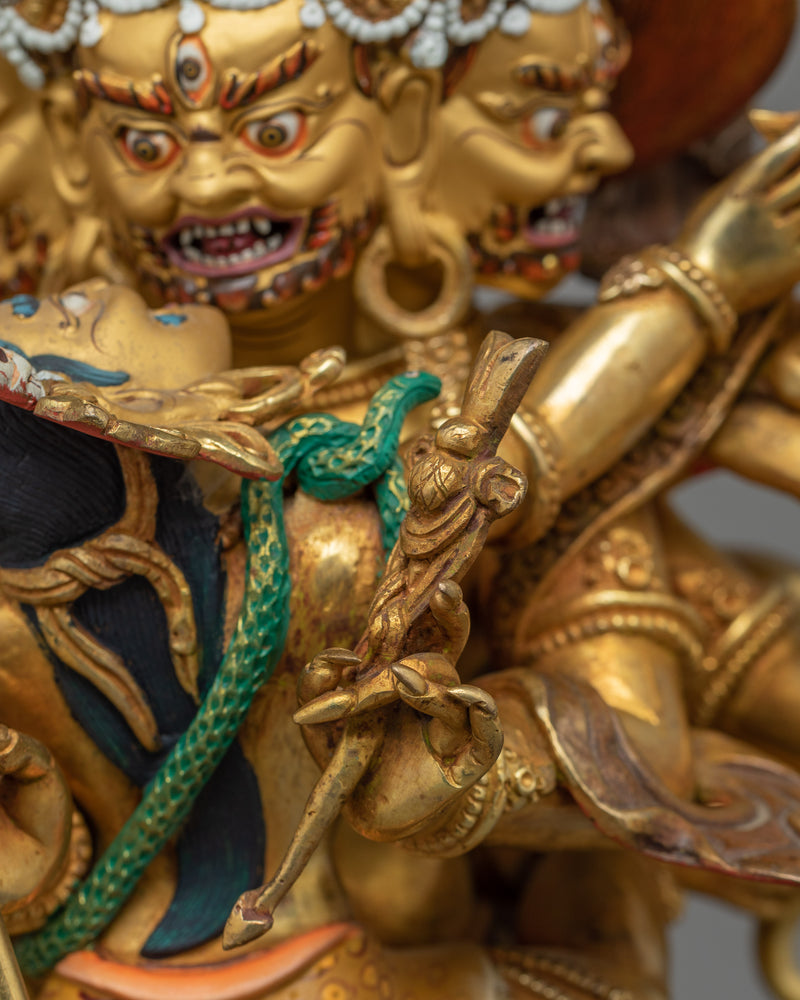 Trowo Tsochok Khagying Statue | Copper Wrathful Deity Sculpture