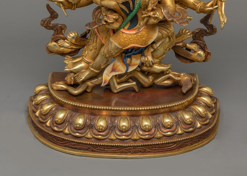 Trowo Tsochok Khagying Statue | Copper Wrathful Deity Sculpture