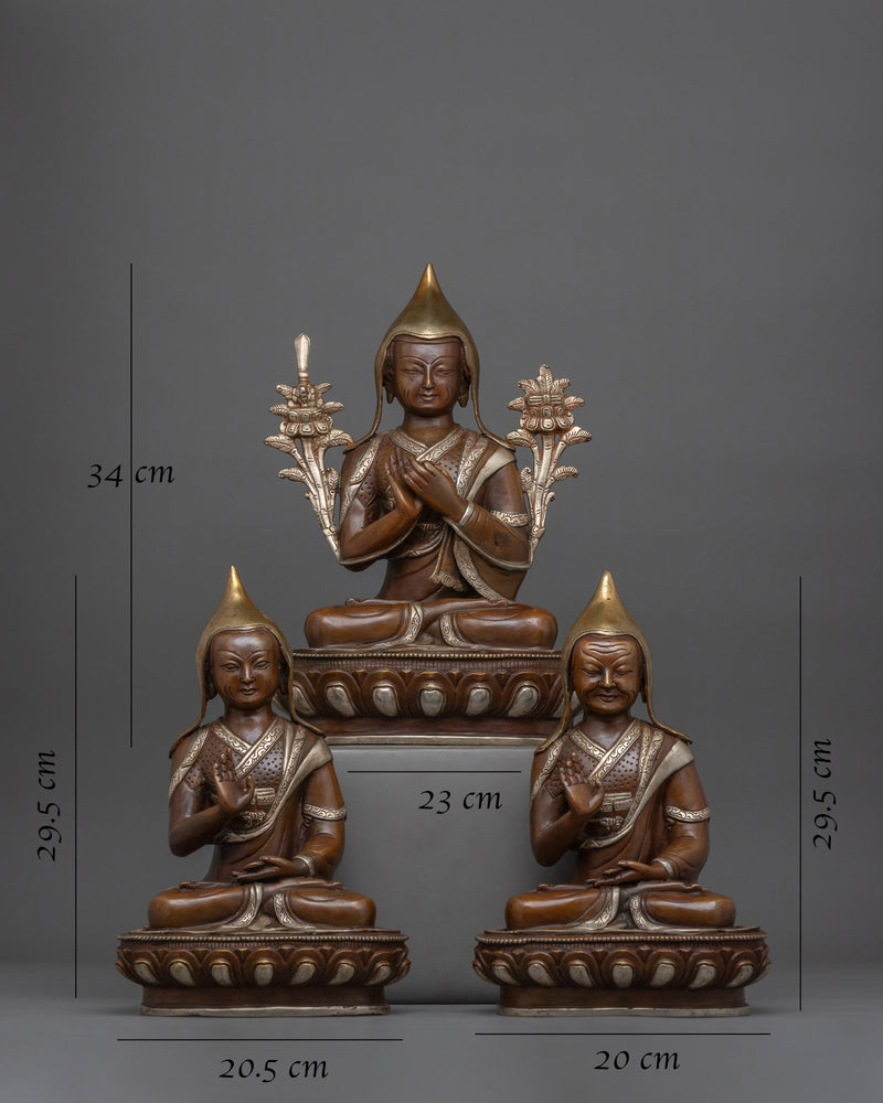 tsongkhapa-and-disciples-statue-set