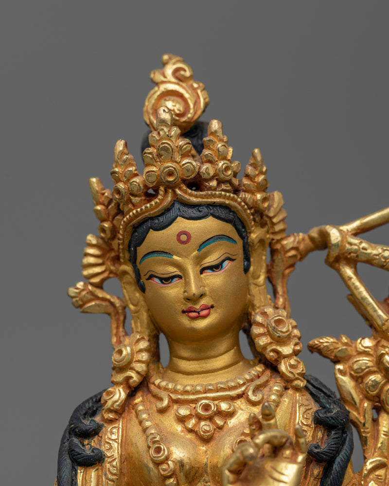 Red Tara Buddhism Tibetan Sculpture for Spiritual Growth | Bringing Positive Influence