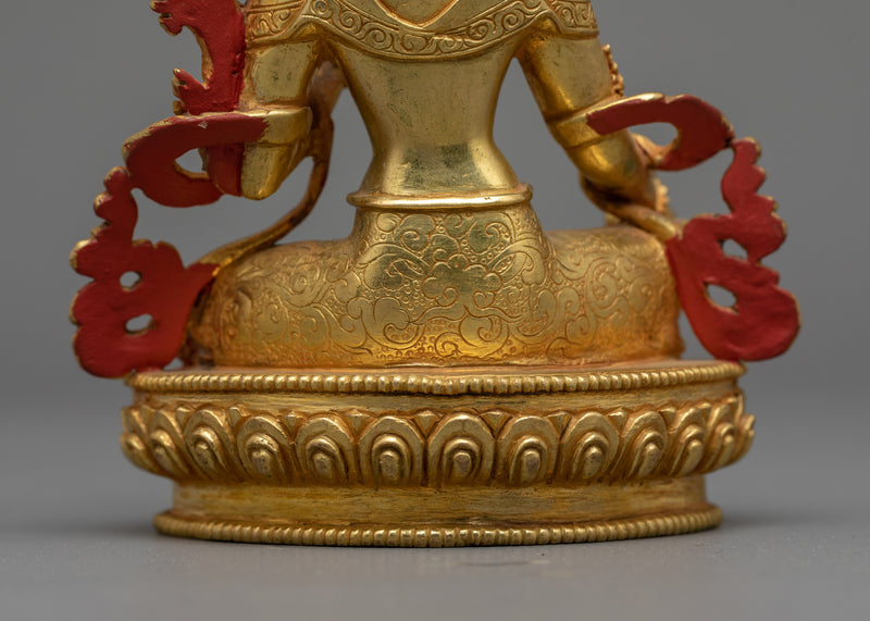 Red Tara Buddhism Tibetan Sculpture for Spiritual Growth | Bringing Positive Influence