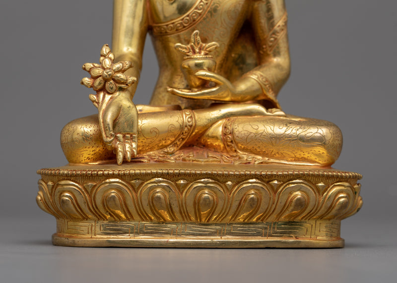 Medicine Buddha Sculpture For Meditation Altar | Supreme Healer Bhaisajyaguru Sculpture