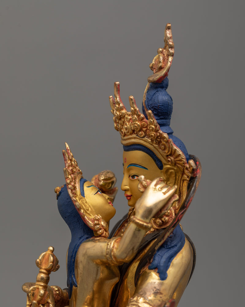 Vajrasattva with Consort Buddhist Altar Statue | Purity and Enlightenment Through Union