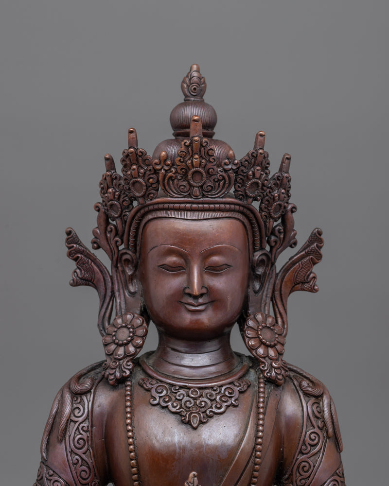 The Deity That Grants Longevity Amitayus Statue | Buddha of Infinite Life