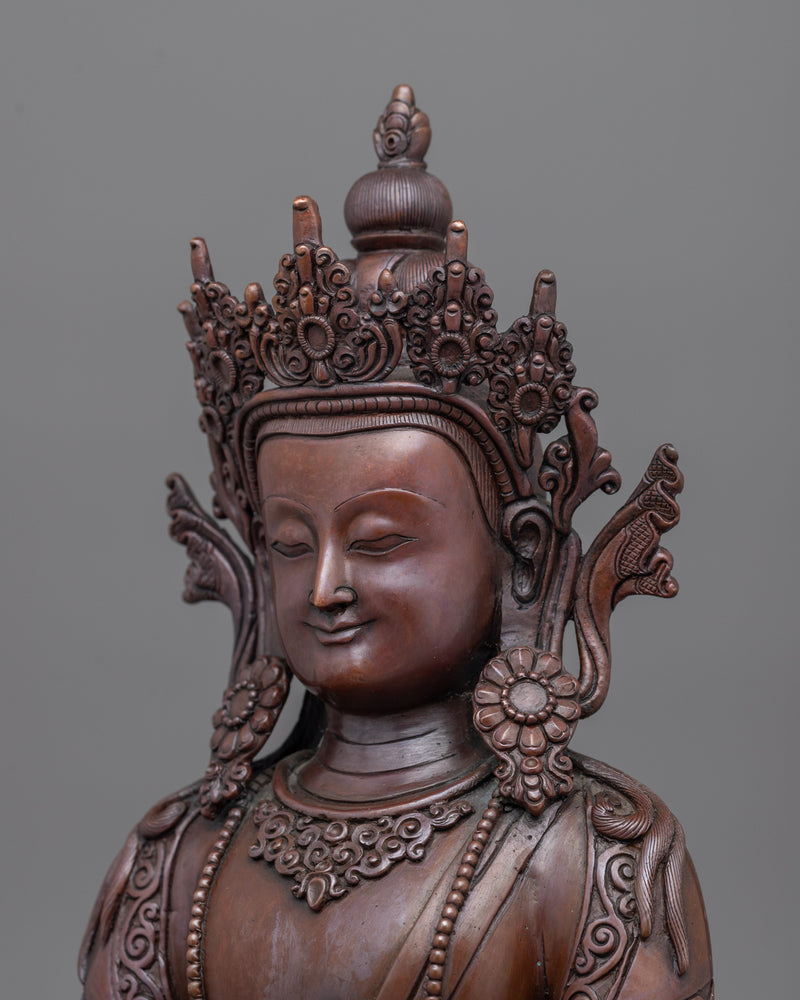 The Deity That Grants Longevity Amitayus Statue | Buddha of Infinite Life