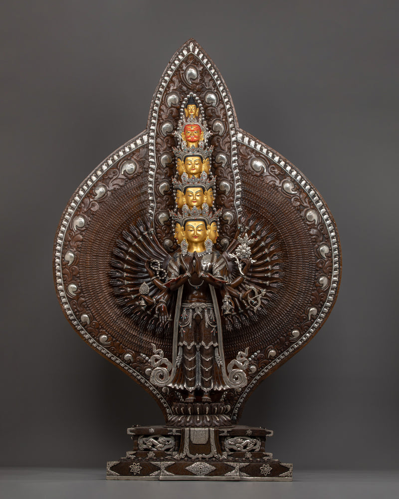 Himalayan 1000 Armed Chenresig Figurine | Compassion Deity Statue