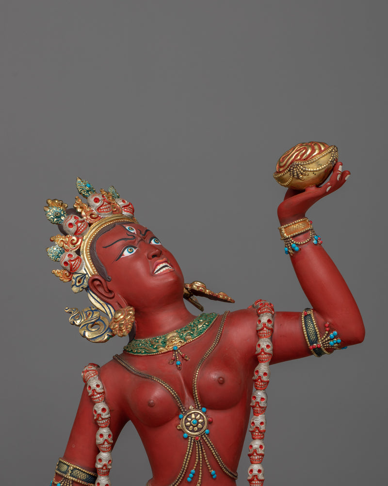 Handmade Buddhist Vajrayogini Tantric Buddhism Sculpture | Spiritual Transformation Art