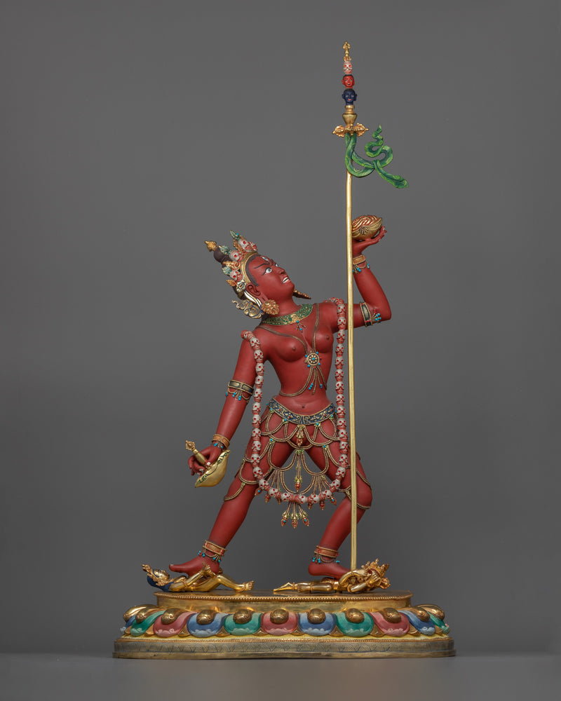 Handmade Buddhist Vajrayogini Tantric Buddhism Sculpture | Spiritual Transformation Art