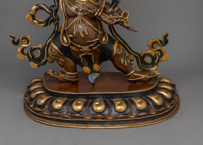 Shakyamuni Buddha Protector Wrathful Vajrapani Figurine | Wielder of The Thunderbolt