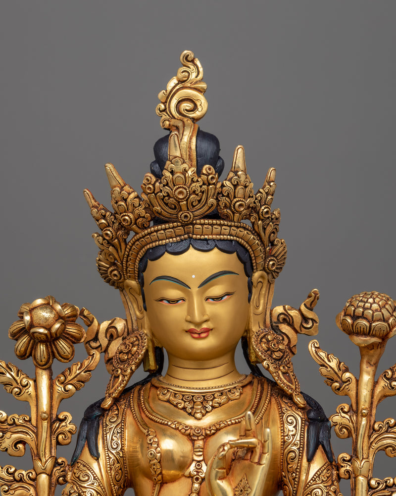 Protector and Savior Green Tara Statue | A Symbol of Compassion and Enlightenment