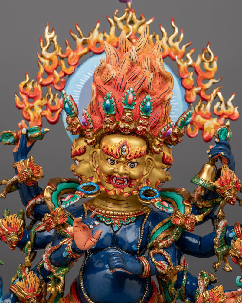 Hindu Mythology Vajrapala Ucchusma Statue | Guardian of Wisdom and Power