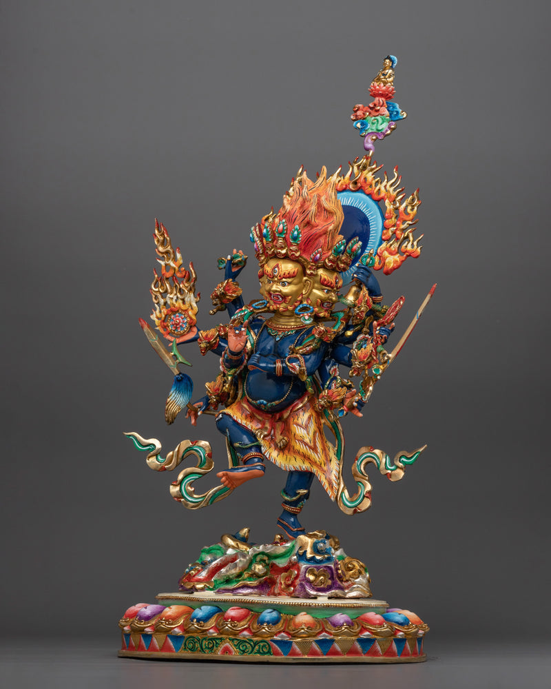 Hindu Mythology Vajrapala Ucchusma Statue | Guardian of Wisdom and Power