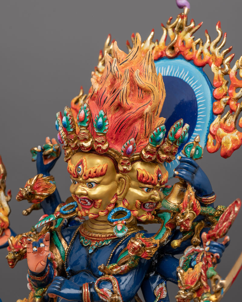 Hindu Mythology Vajrapala Ucchusma Statue | Guardian of Wisdom and Power