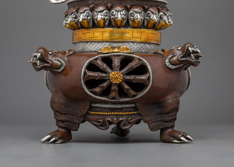 Oxidized Vajradaka Dorje Khandro Statue | Guardian of Wisdom and Power