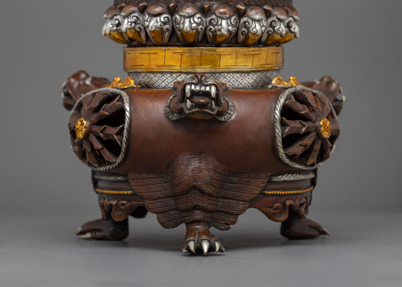 Oxidized Vajradaka Dorje Khandro Statue | Guardian of Wisdom and Power