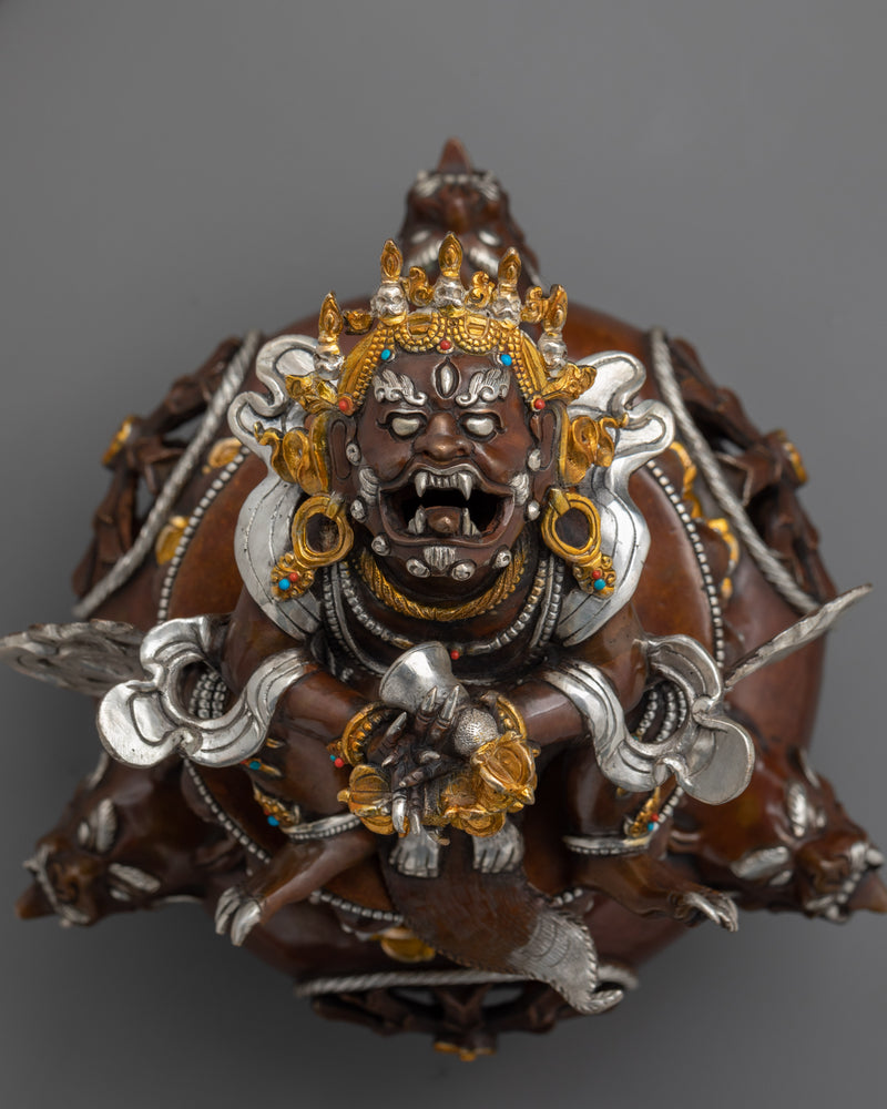 Oxidized Vajradaka Dorje Khandro Statue | Guardian of Wisdom and Power