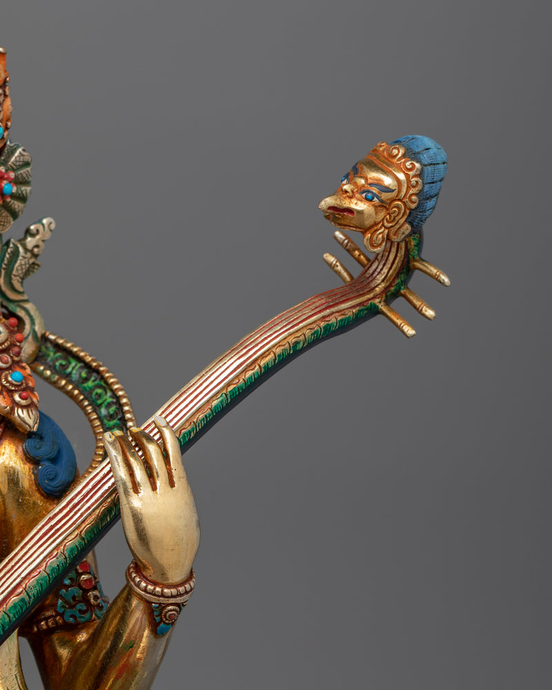 Tranquil Saraswati River Goddess Statue | Embodiment of Wisdom and Creativity