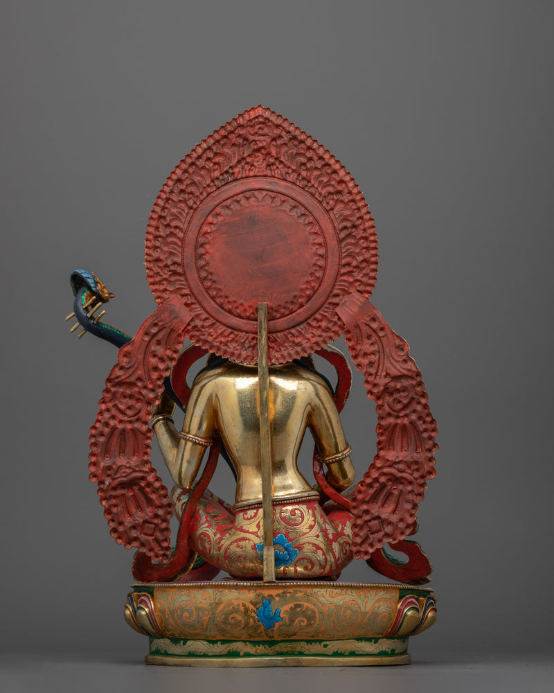 Tranquil Saraswati River Goddess Statue | Embodiment of Wisdom and Creativity