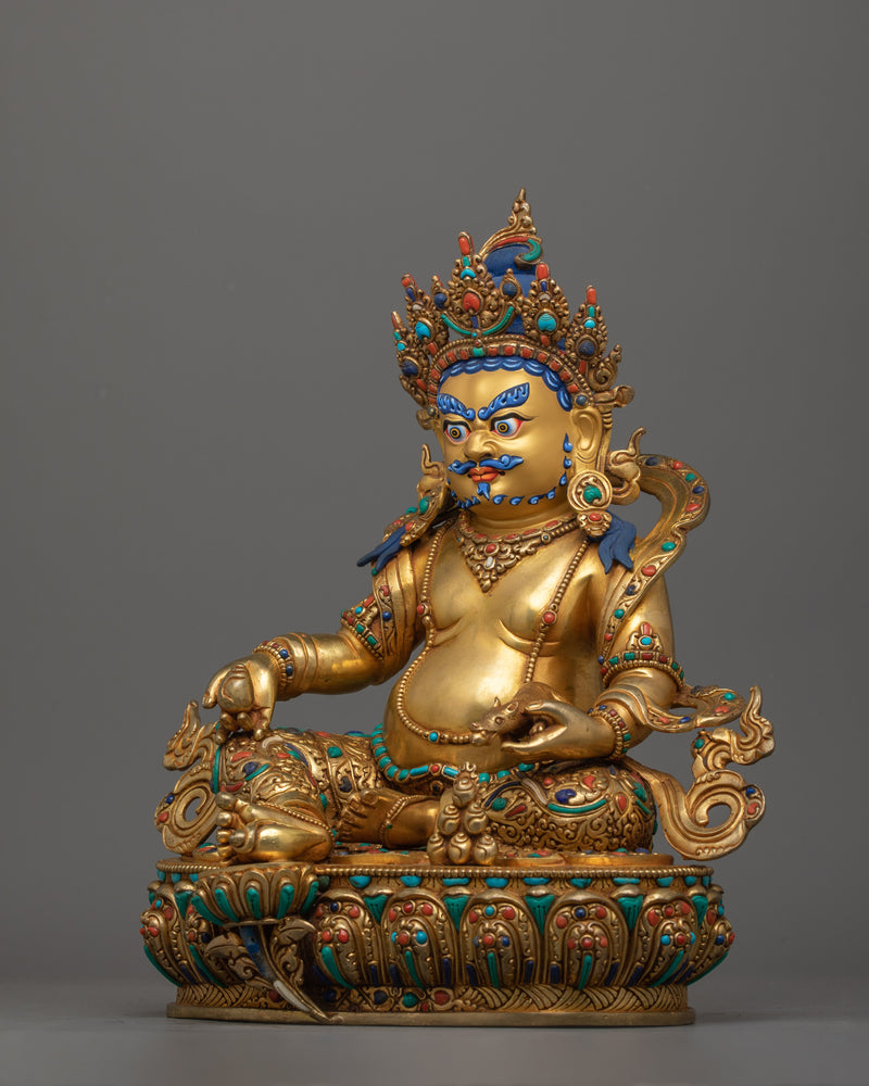 Bodhisattva Jambhala Statue for Shrine | Guardian of Wealth and Abundance