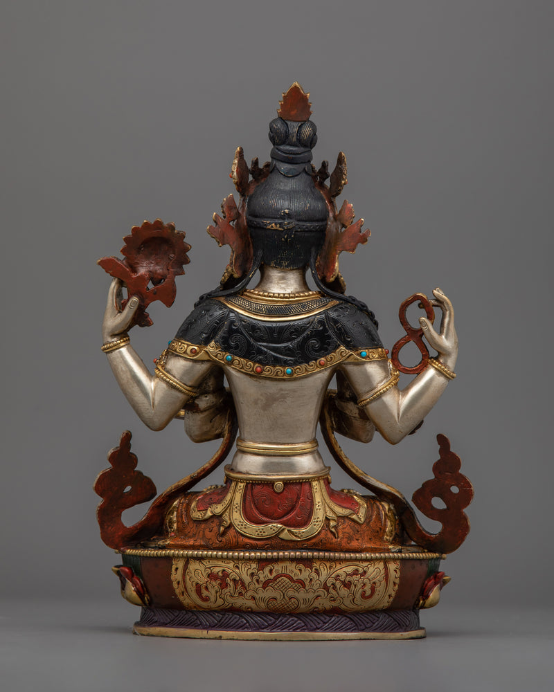 The Four Armed Chenresig Statue | Compassion and Loving Kindness