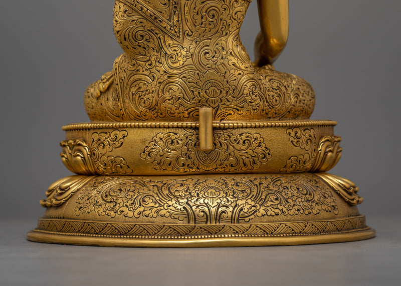 Handcrafted Shakyamuni Buddha Religious Figurine | Spiritual Enlightenment and Meditation Decor