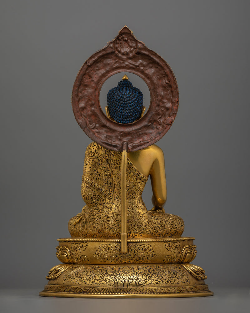 Handcrafted Shakyamuni Buddha Religious Figurine | Spiritual Enlightenment and Meditation Decor