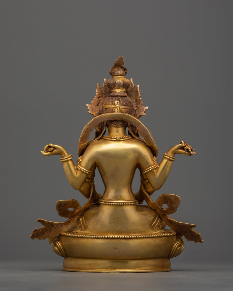 Prajnaparamita Buddhist Wisdom Goddess Statue | Sacred Icon of Pure Knowledge and Insight