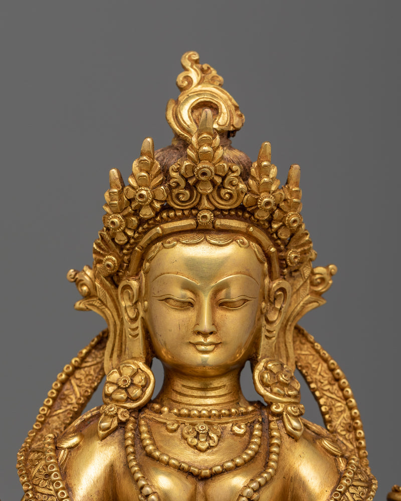 Prajnaparamita Buddhist Wisdom Goddess Statue | Sacred Icon of Pure Knowledge and Insight