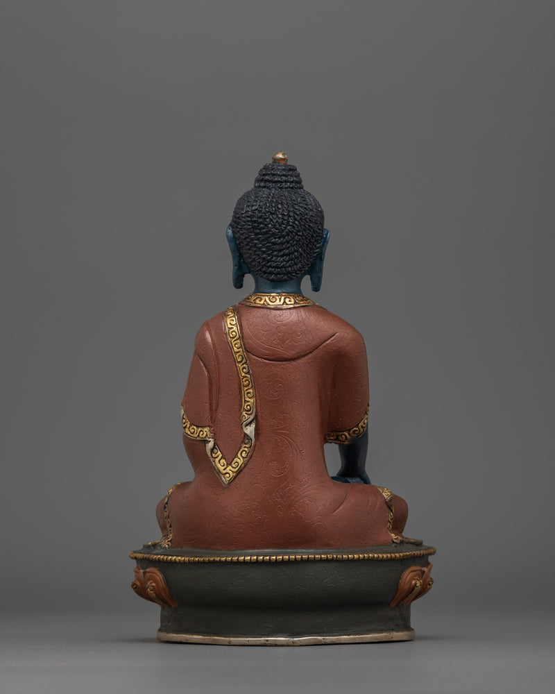 Buddha Mitrugpa Purifier of Negative Karma Sculpture | Upright Vajra Holder Tranquil Deity