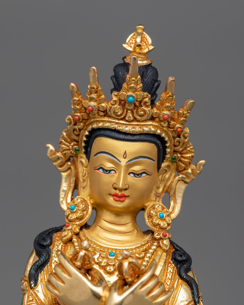 Dorje Chang Vajradhara Figurine for Altar | Handcrafted Buddhist Art for Meditation Decor