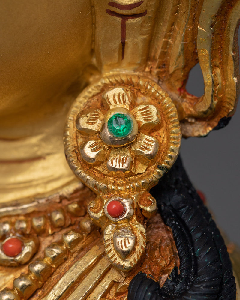 24K Gold Gilded Prajnaparamita Figurine | The Mother of Transcendent Wisdom