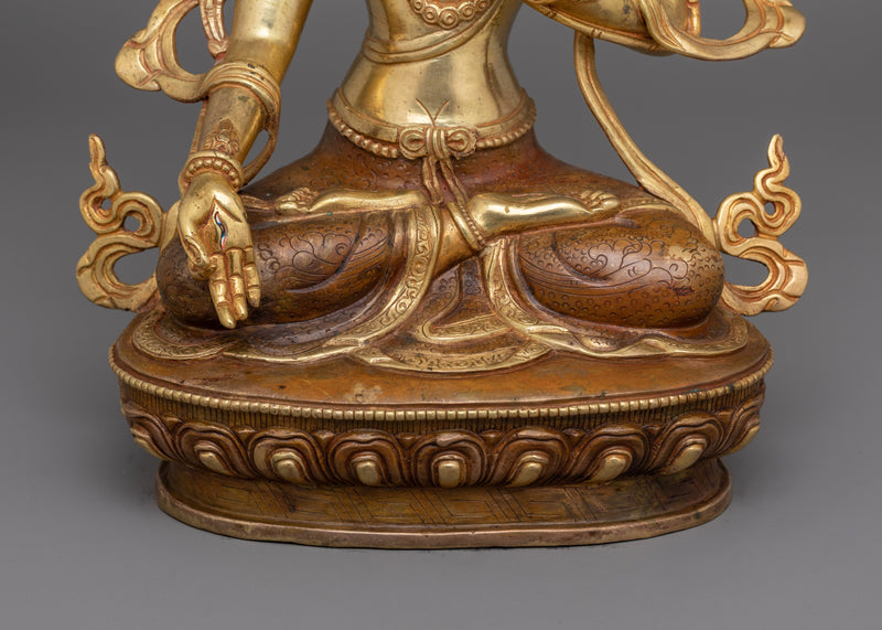 Seven-Eyed White Shyama Tara for Shrine | Guardian of Compassion