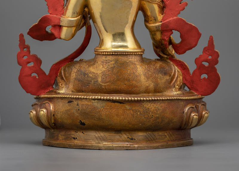 Dolma Karpo White Tara Sculpture | The Radiant Mother of Compassion