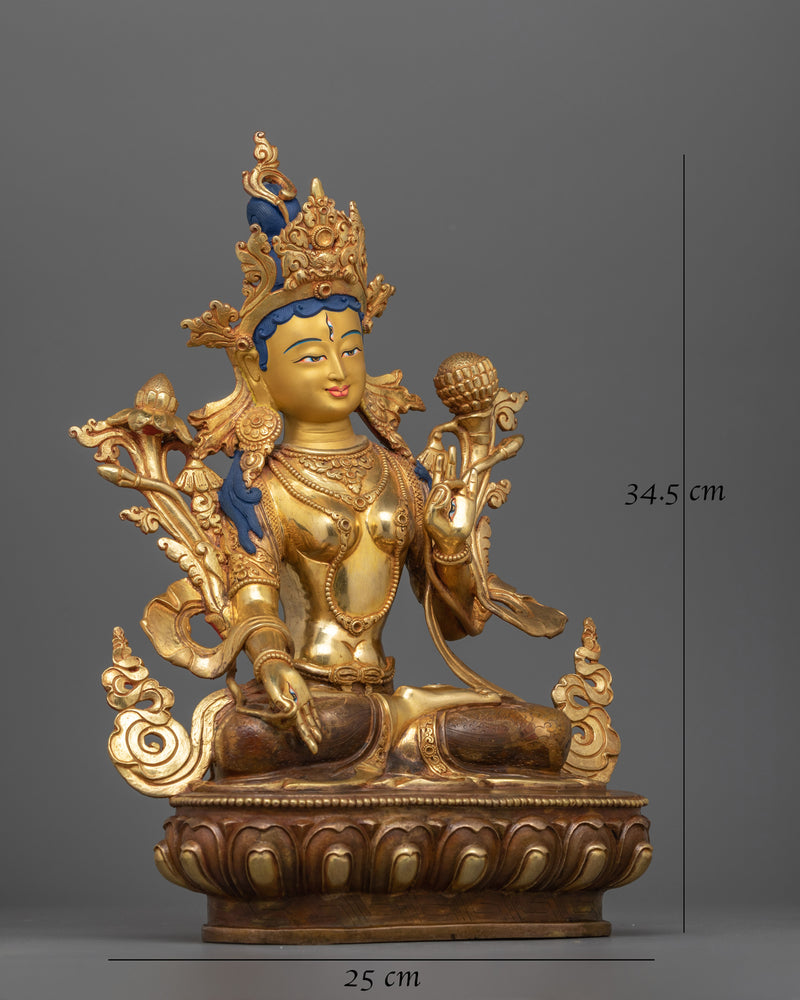 Dolma Karpo White Tara Sculpture | The Radiant Mother of Compassion