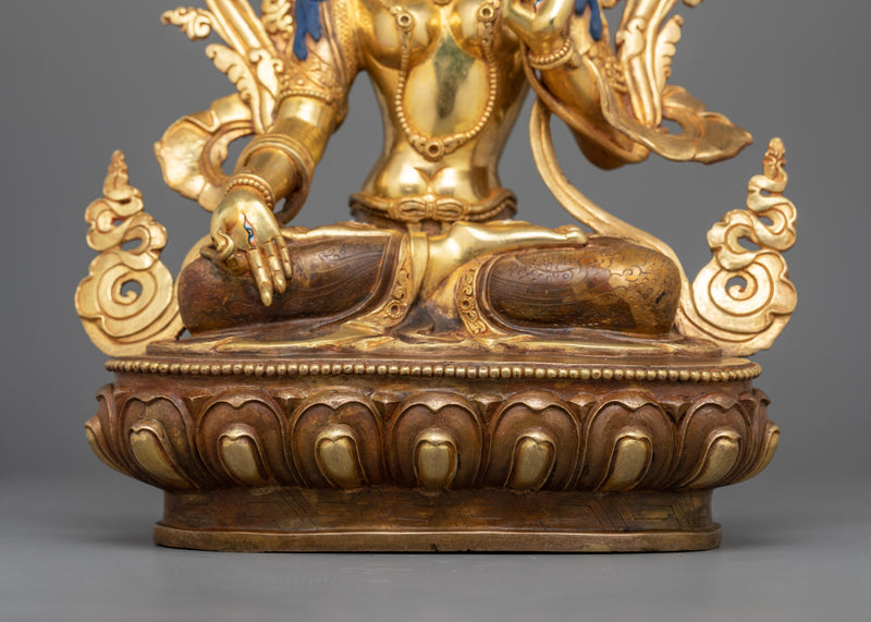 Dolma Karpo White Tara Sculpture | The Radiant Mother of Compassion