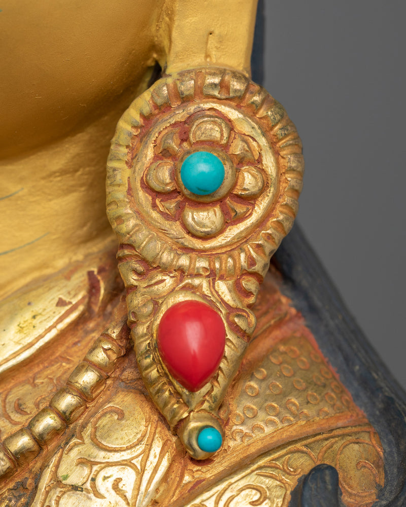 Buddhist Tantric Tibetan Guru Statue | An Enlightened Padmasambhava