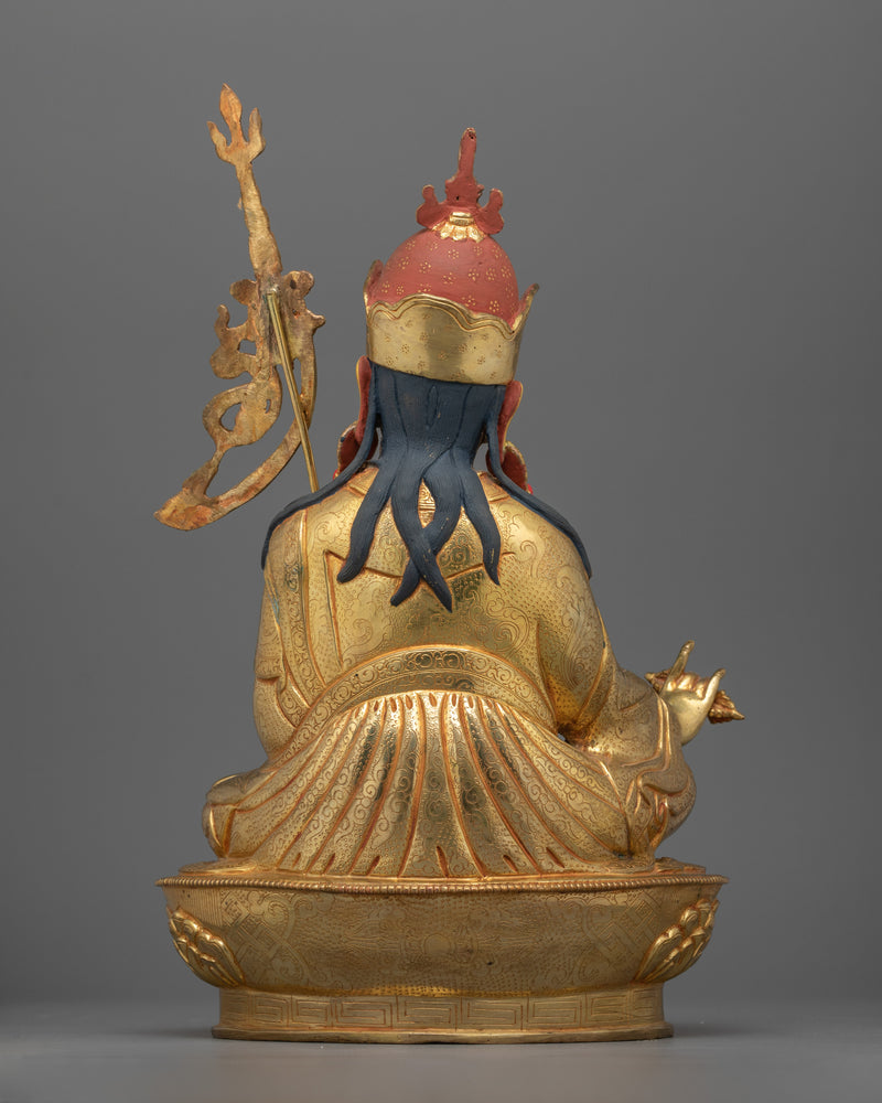 Buddhist Tantric Tibetan Guru Statue | An Enlightened Padmasambhava