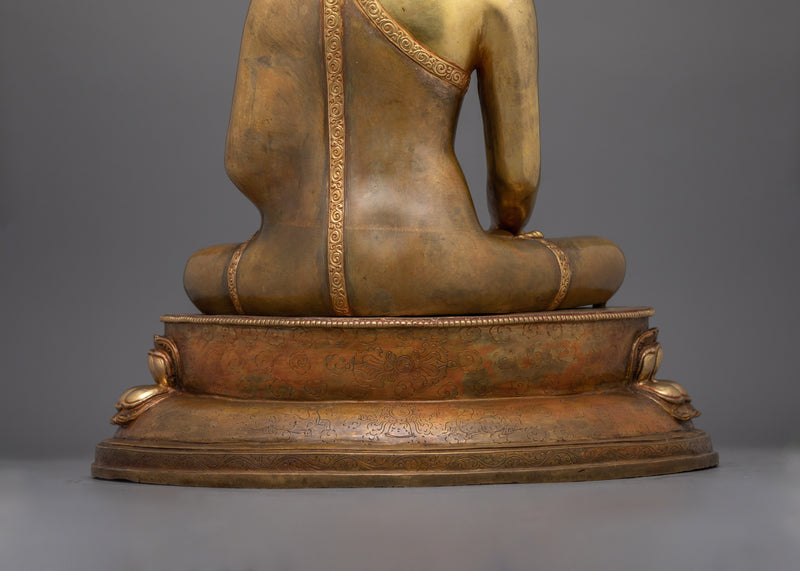 Dhyani Buddha Shakyamuni for Shrine | A Majestic Statue of Enlightenment