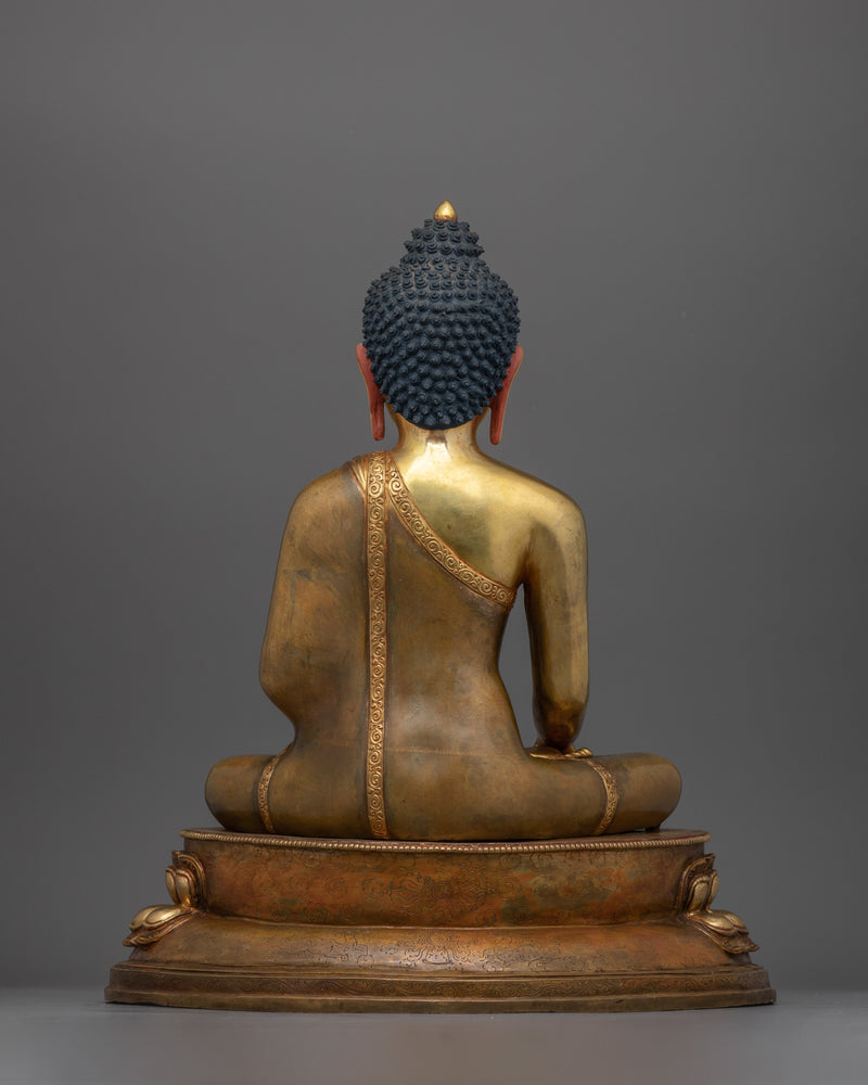 Dhyani Buddha Shakyamuni for Shrine | A Majestic Statue of Enlightenment