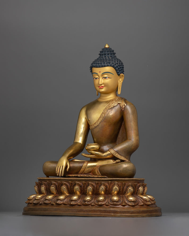 Dhyani Buddha Shakyamuni for Shrine | A Majestic Statue of Enlightenment