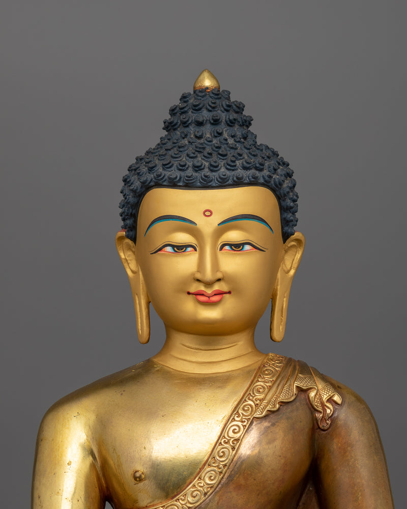 Dhyani Buddha Shakyamuni for Shrine | A Majestic Statue of Enlightenment