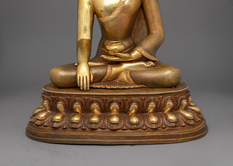 Dhyani Buddha Shakyamuni for Shrine | A Majestic Statue of Enlightenment