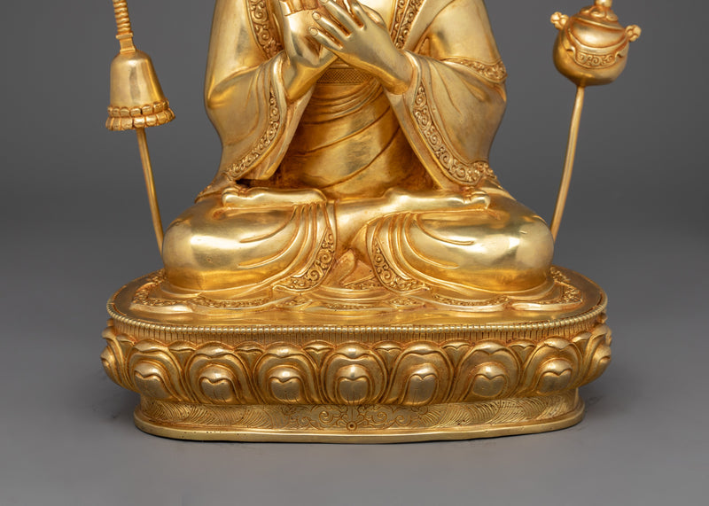 Tibetan Handmade Atisa Buddhist Master Statue | Buddhist Religious Leader