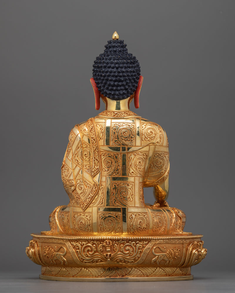 Revered Shakyamuni Buddha for Buddhist Altar | Sacred Representation for Devotional Practices