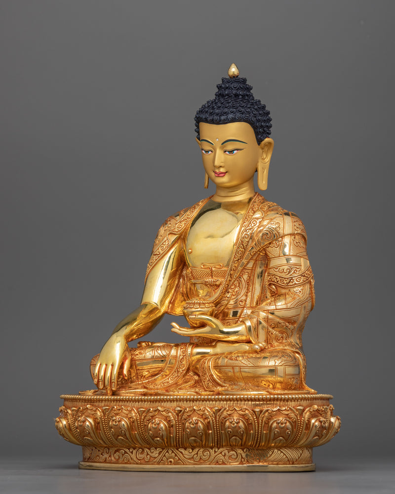 Revered Shakyamuni Buddha for Buddhist Altar | Sacred Representation for Devotional Practices